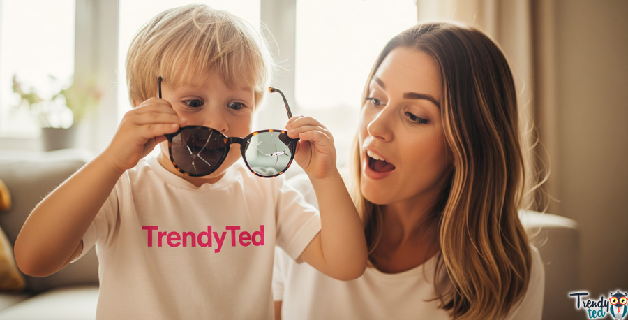 Teaching children to care for glasses